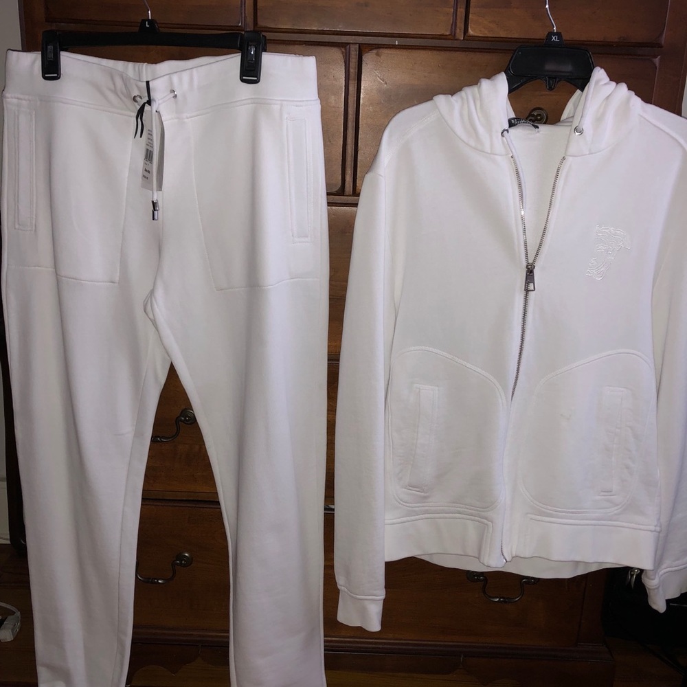 Authentic  white Versace track suit.